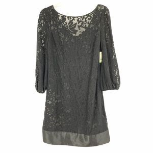 Laundry Shelli Segal Black Dress Sz 4 9625